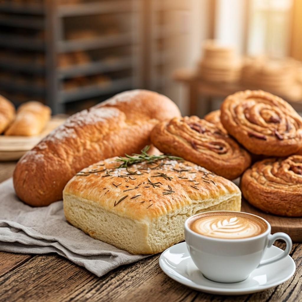 Focaccias y café